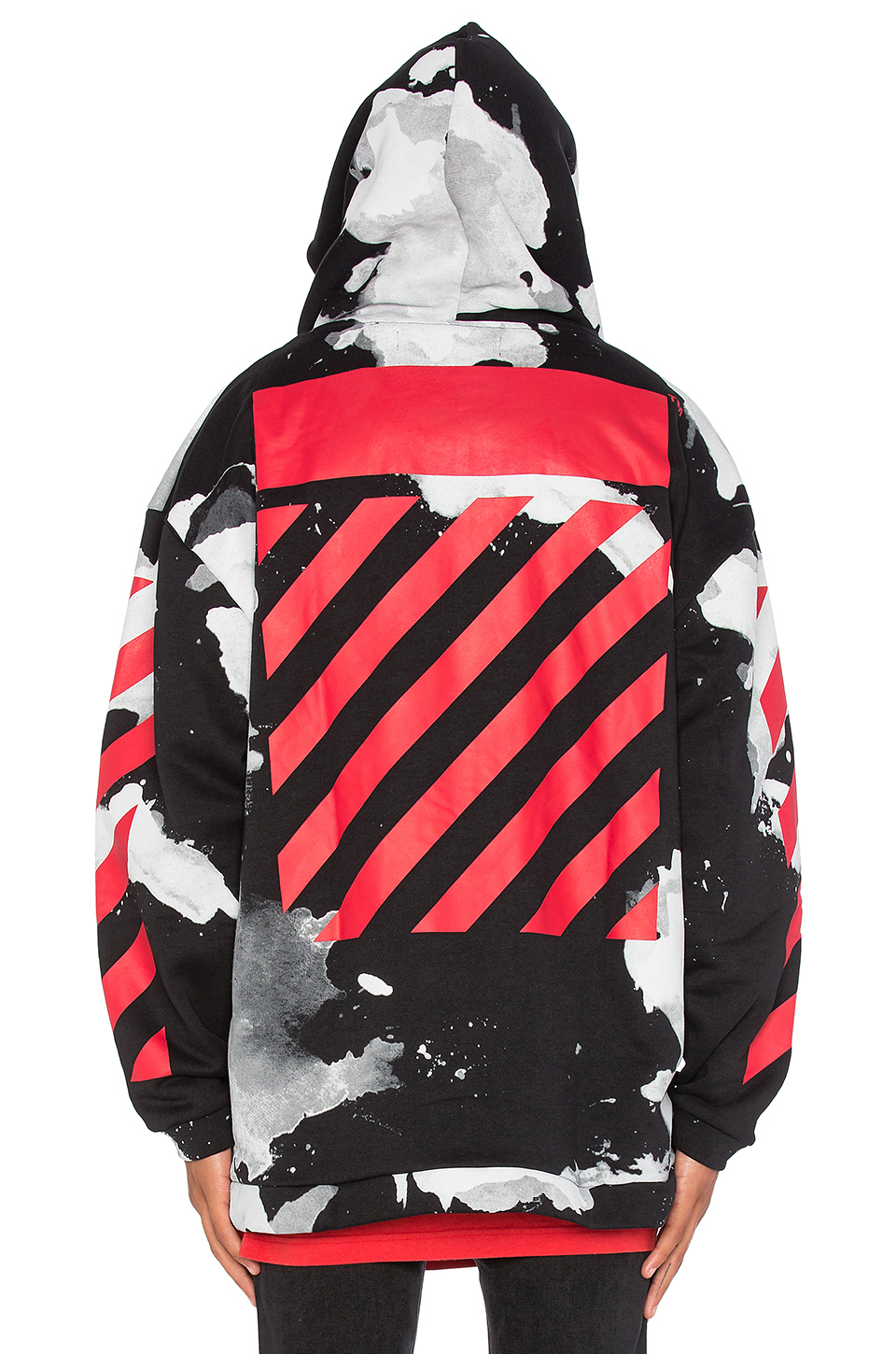 Off White c o Virgil Abloh White Liquid Spots Hoodie Lyst
